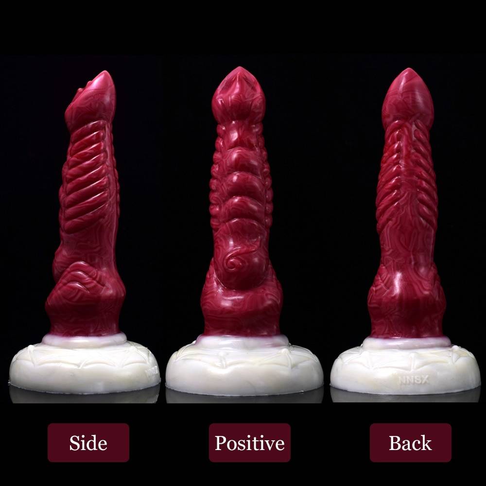 Nnsx 2022 animal nó dragão dildo com ventosa para mulher brinquedos sexy multicolorido silicone duplo headeanal plug adulto jogos 18