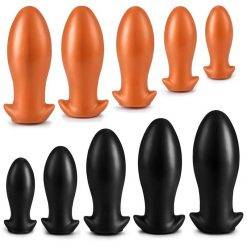 Plugue anal grande massageador de próstata, plugue expansor de silicone grande para bunda, brinquedos de sexo adulto para mulheres Inserção Plug anal