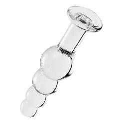 Plug Anal de Vidro Butt Glass Beads 18CM Inserção