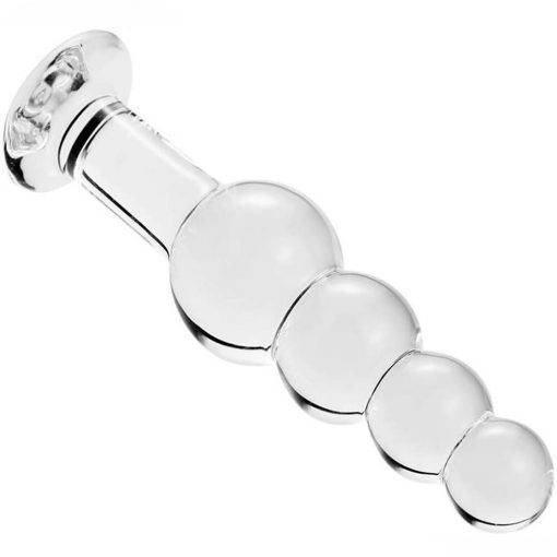 Plug Anal de Vidro Butt Glass Beads 18CM Inserção