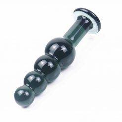 Plug Anal de Vidro Butt Glass Beads 18CM Inserção Vidro Plug anal