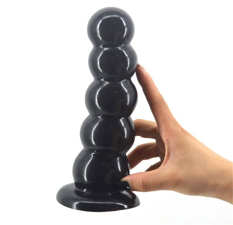 Sex Shop Super Huge Dildo ventosa Talão Forma Embalado Butt Plug Anal Bola Massagem Pênis Erótico Adulto Jogo Do Sexo brinquedos Para As Mulheres