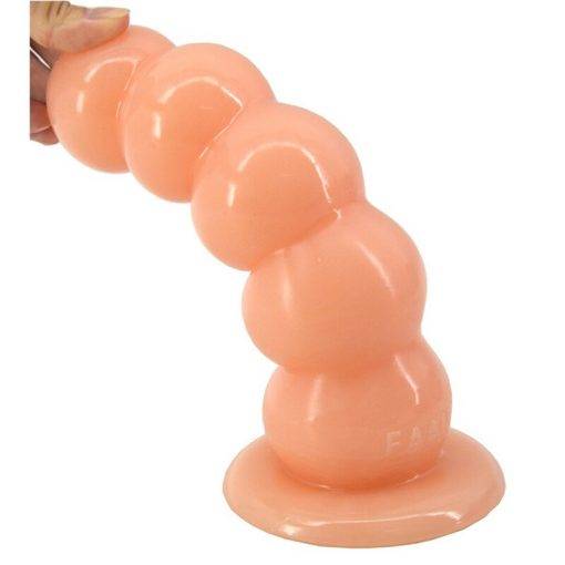 Sex Shop Super Huge Dildo ventosa Talão Forma Embalado Butt Plug Anal Bola Massagem Pênis Erótico Adulto Jogo Do Sexo brinquedos Para As Mulheres Inserção