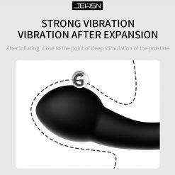 Super grande inflável vibrador anal max 10cm dildo bomba anal dilatador expansível 10 velocidades de vibração butt plug anal bolas sexo brinquedos Vibradores