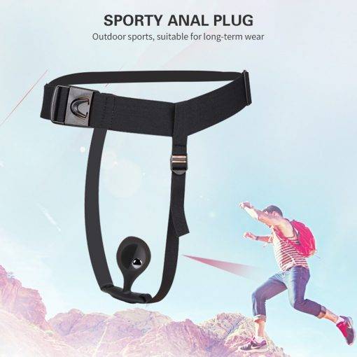 Wearable anal plug com built-in bola de aço butt plug anal brinquedos fêmea masturbação ferramenta próstata estimulador brinquedos sexuais para mulher Inserção Plug anal