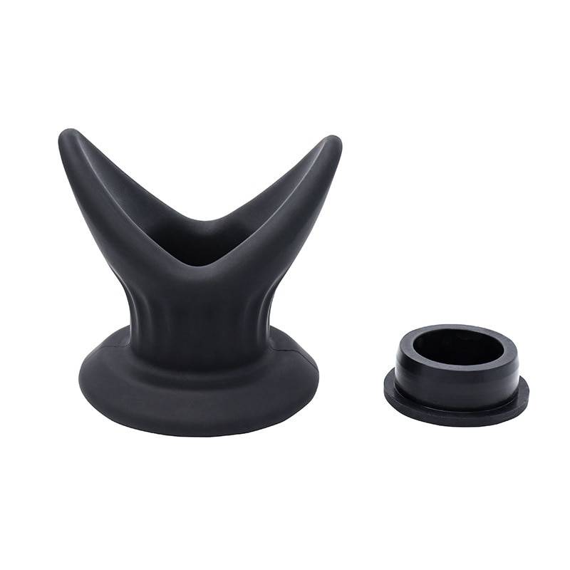 1pc anal douche bidé apressado chuveiro portátil enema de limpeza silicone preto anal limpeza but plugues torneira