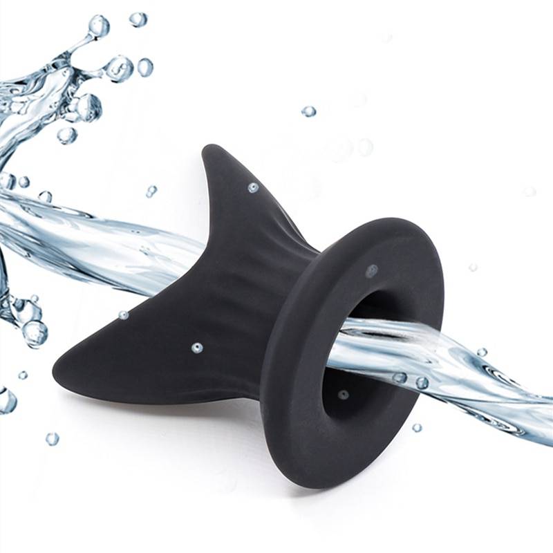 1pc anal douche bidé apressado chuveiro portátil enema de limpeza silicone preto anal limpeza but plugues torneira