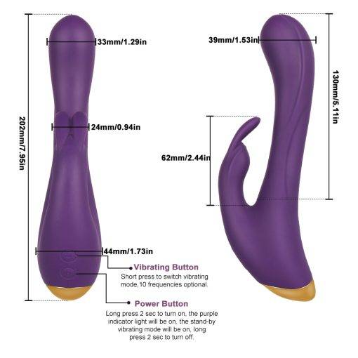 Vibrador de Coelho Vasana Estimulador de Ponto-G Vibradores