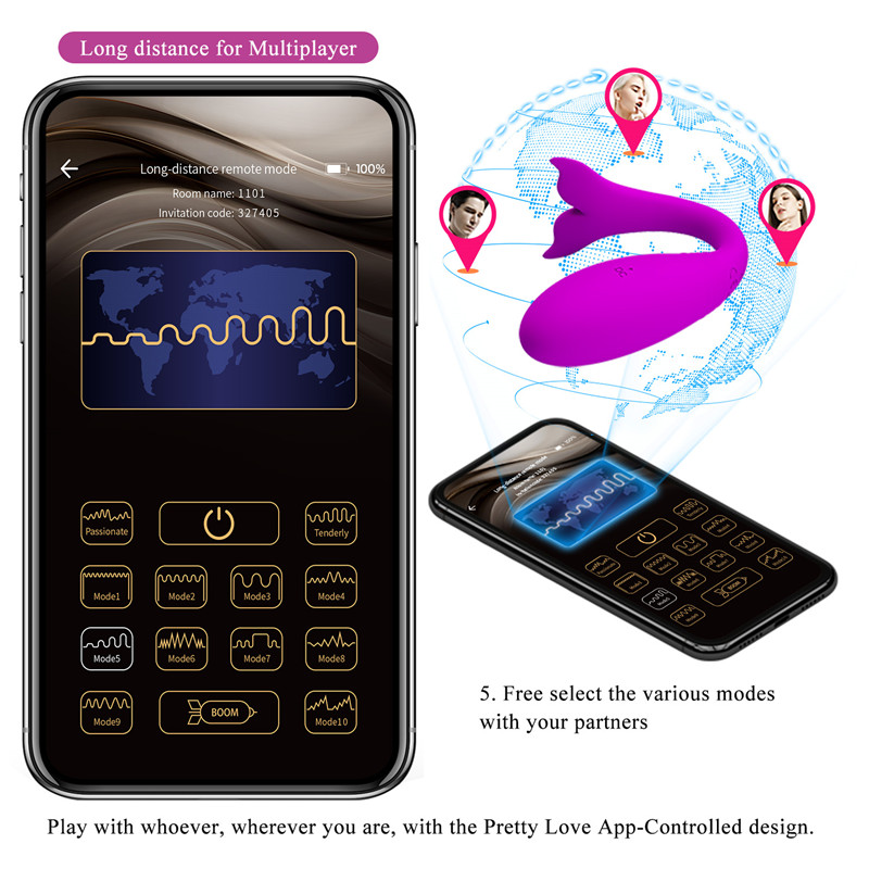 Pretty Love Jayleen Vibrador App Bluetooth Global Control Remote Series