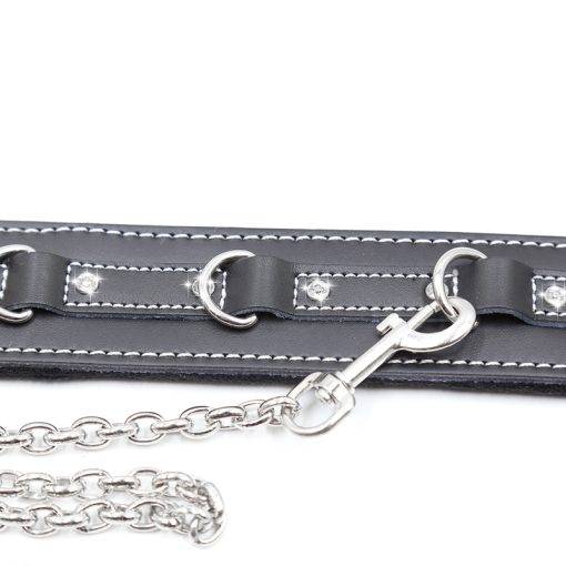 5 pçs bdsm bondage conjunto escravo colar bdsm couro sexo algemas sexy anklecuffs chicote boca aberta mordaça bola brinquedo do sexo kit para a mulher BDSM