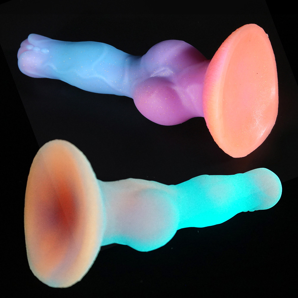 Brinquedos de sexo anal vibrador luminoso para mulher homem cavalo brilhante vibradores falso pênis enorme dragão monstro vibrador bunda plug adulto suprimentos Dildo Realista Masturbador Anal Brinquedos Sexuais