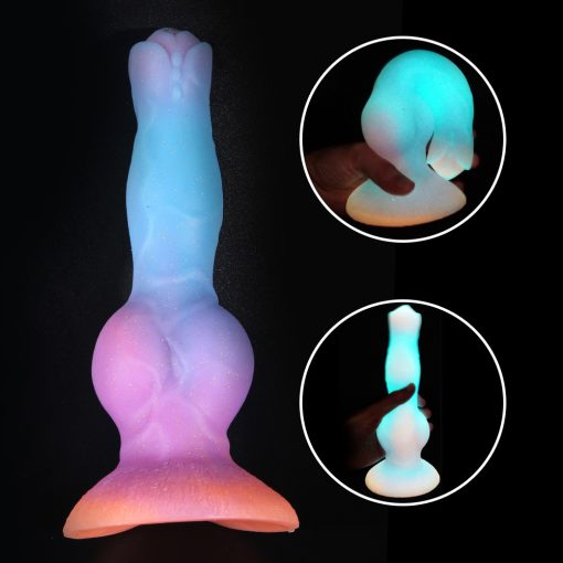 Brinquedos de sexo anal vibrador luminoso para mulher homem cavalo brilhante vibradores falso pênis enorme dragão monstro vibrador bunda plug adulto suprimentos Dildo Realista Masturbador Anal Brinquedos Sexuais Vibradores