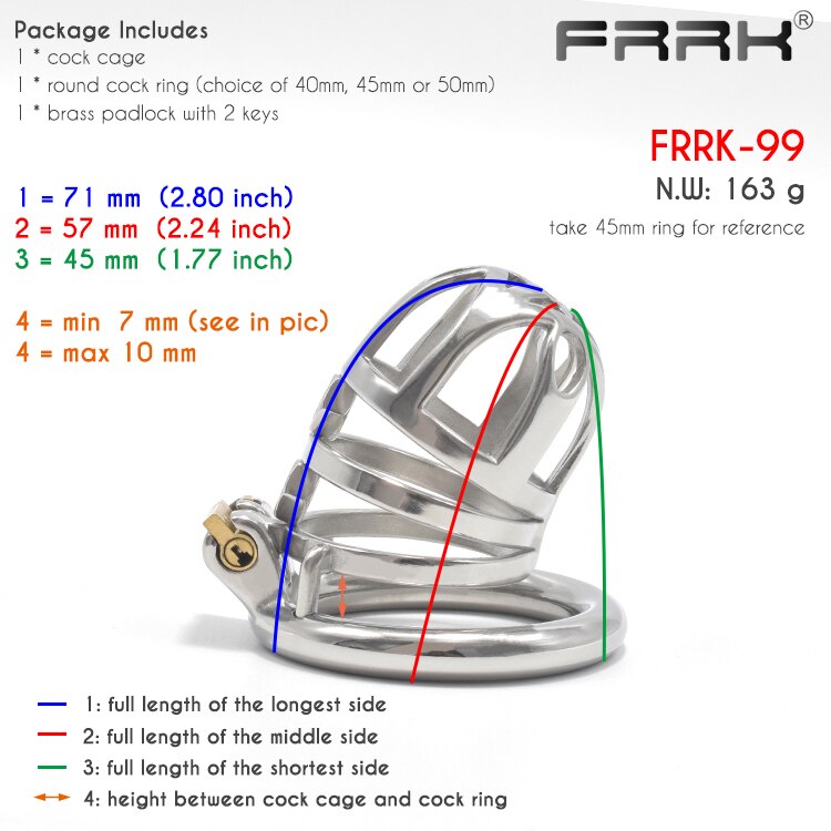 Frrk cravado gaiola de castidade pênis anéis metal sexo vicioso brinquedos masculino dispositivo bondage cintos aparafusado prisão pássaro bloqueio bdsm cbt jogar