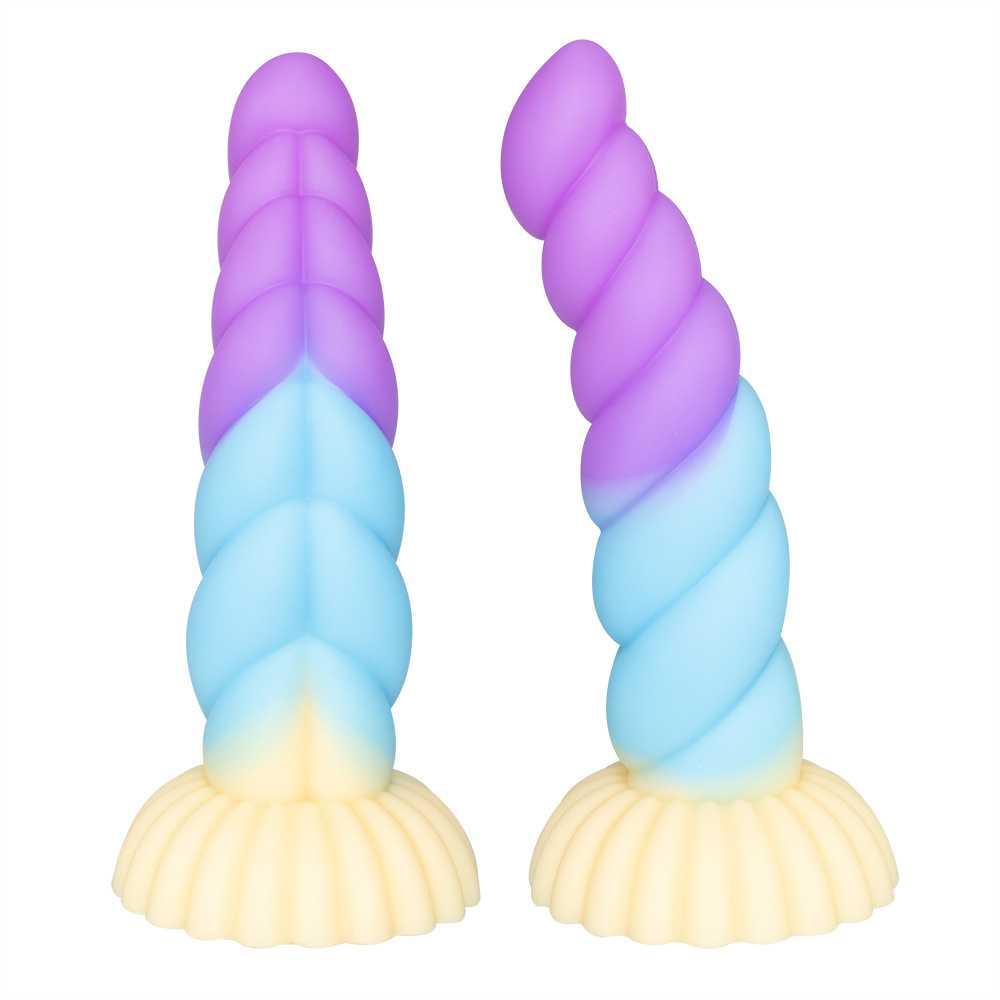 Cute New Luminous Dildo Brinquedos Sexuais Anal para Mulheres Homens Coloridos Glowing buttplug Big Dildos Masturbador Feminino Butt Plug Adult Toy