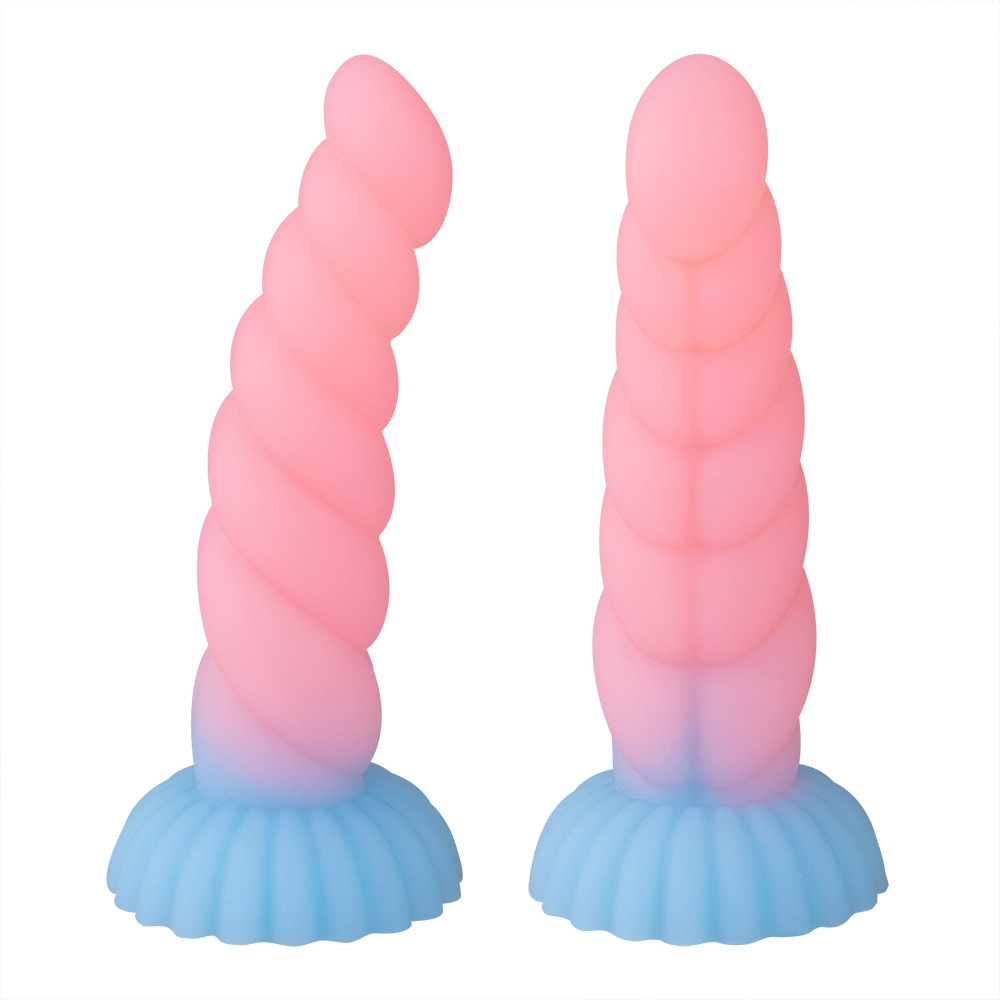 Cute New Luminous Dildo Brinquedos Sexuais Anal para Mulheres Homens Coloridos Glowing buttplug Big Dildos Masturbador Feminino Butt Plug Adult Toy