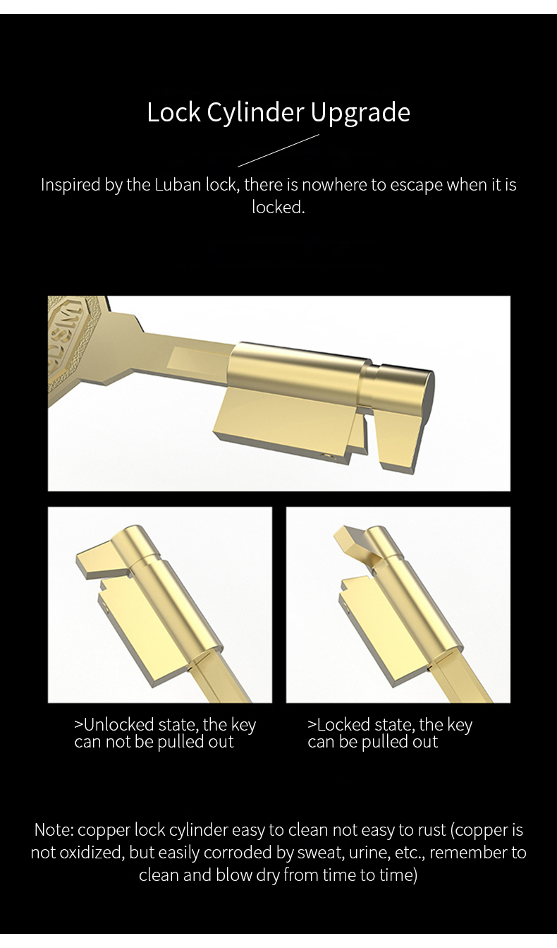 LOCKINK Metal Chastity Cage, masculino Pênis CB Lock, condicionamento inferior do corpo, evitar trapaça, suprimentos para adultos