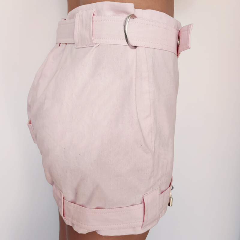 Abdl/ddlg travando shorts de castidade roupa interior bondage lockable capa calças anti remoção fralda