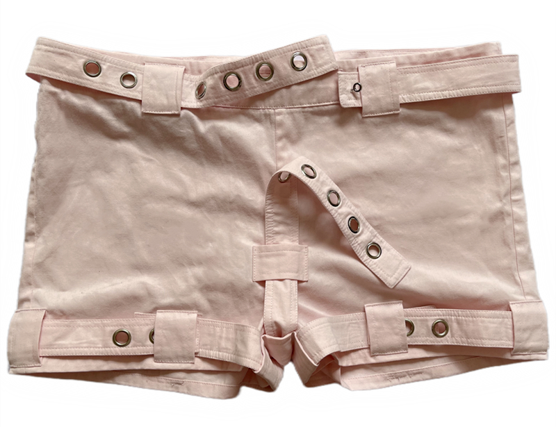 Abdl/ddlg travando shorts de castidade roupa interior bondage lockable capa calças anti remoção fralda