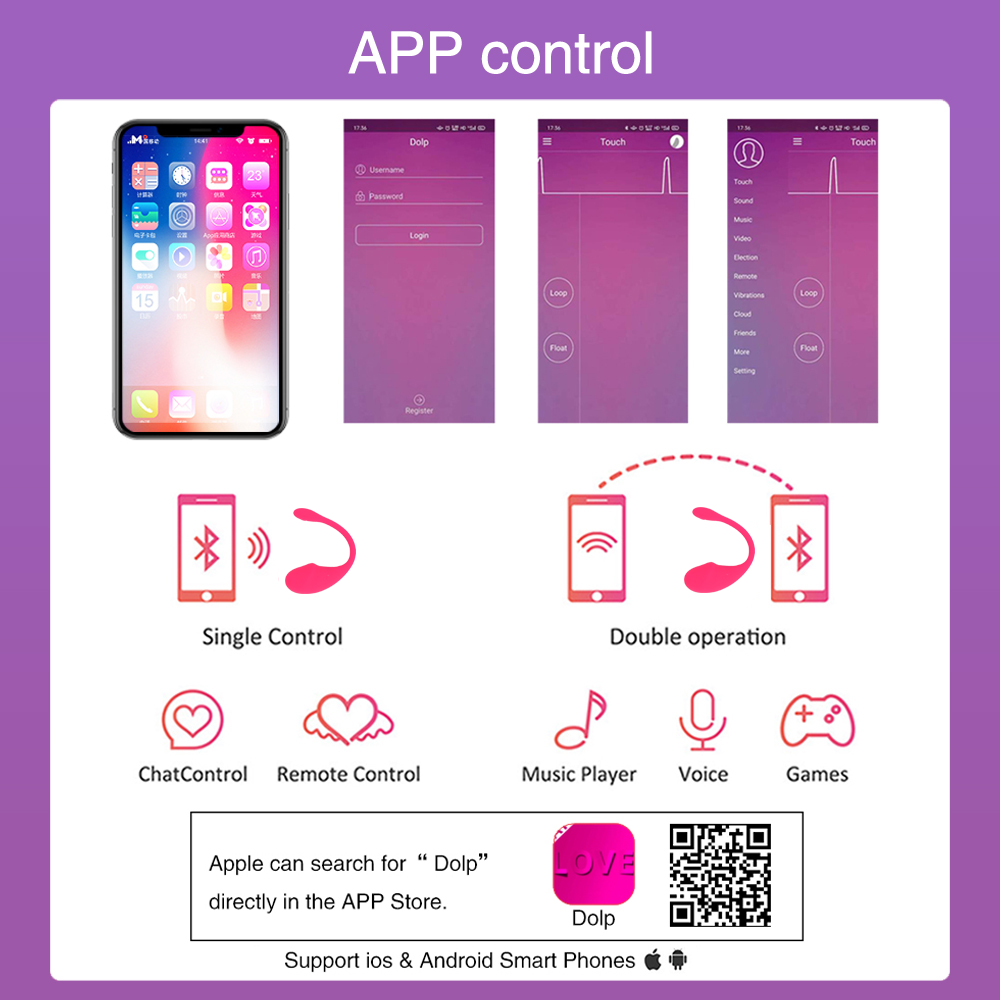 Controle Remoto APP Vibrador para Mulheres, Vibrador Bluetooth, Feminino Wearable Dildo, Máquina de Sexo, Smartphone Controlado