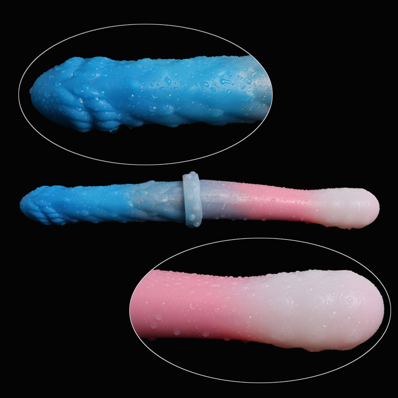 Smmq estrangeiro colorido duplo dildo 12.6 Polegada longo brinquedo do sexo anal para gay lésbica silicone líquido macio butt plug clitóris stimulae