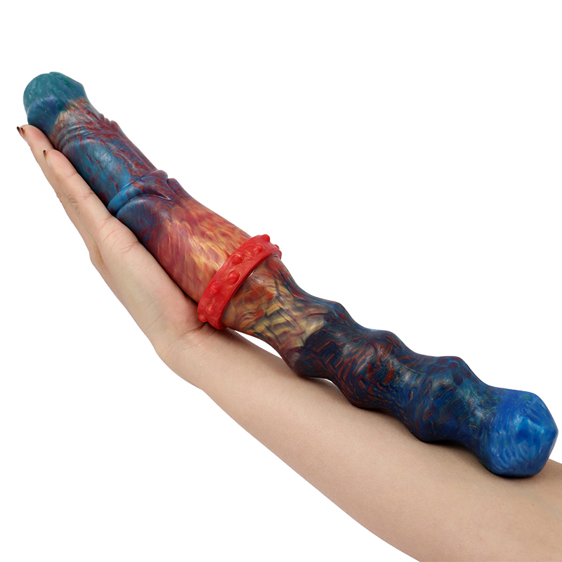 Smmq cor mistura duplo dildo cavalo pau quatro contas plugue anal líquido silicone macio brinquedo do sexo para casais ânus masculinos jogo erótico