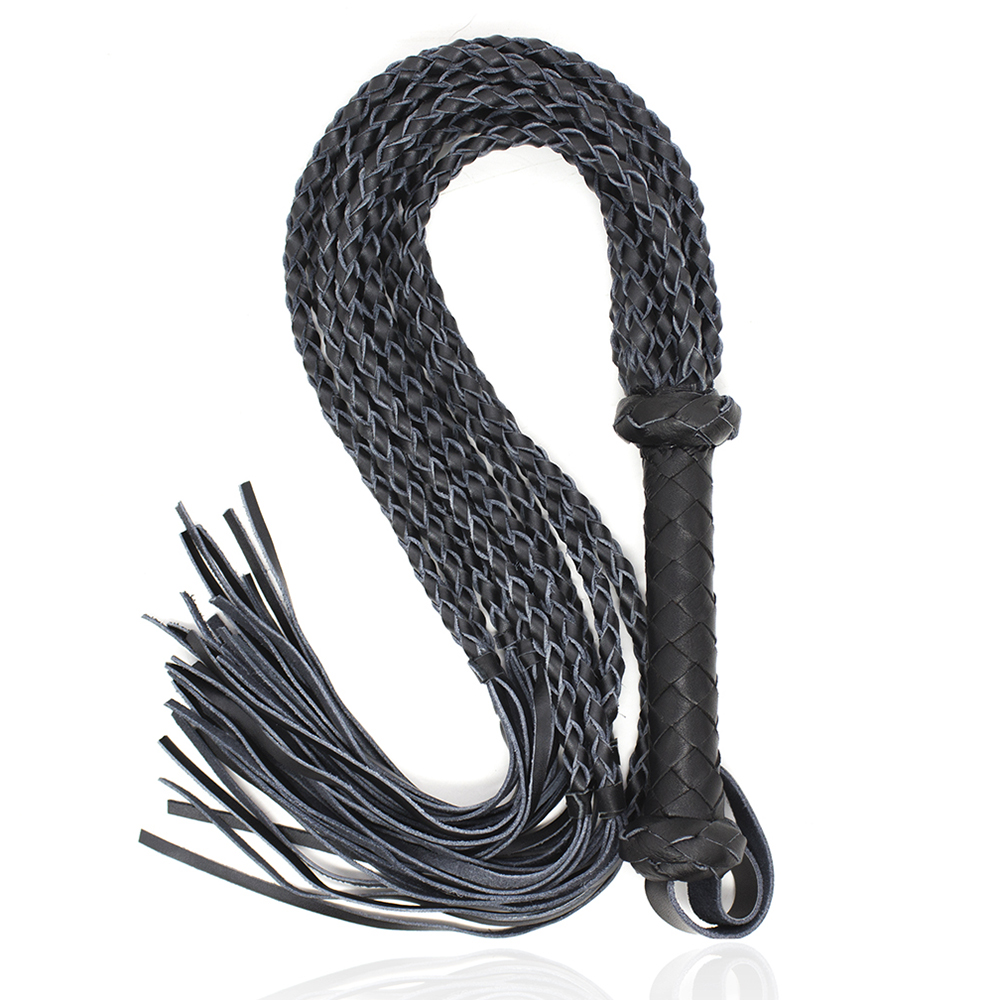 Whip-chicote de couro legítimo, ferramenta para treino equ, equitação, cavalo