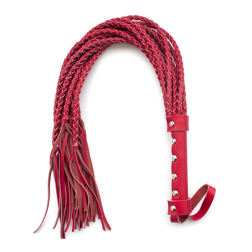 Whip-chicote de couro legítimo, ferramenta para treino equ, equitação, cavalo