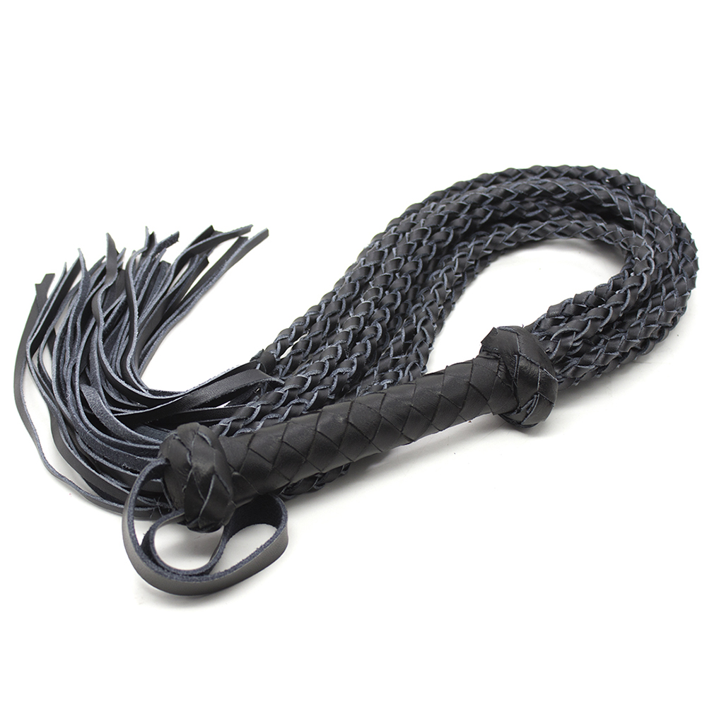 Whip-chicote de couro legítimo, ferramenta para treino equ, equitação, cavalo