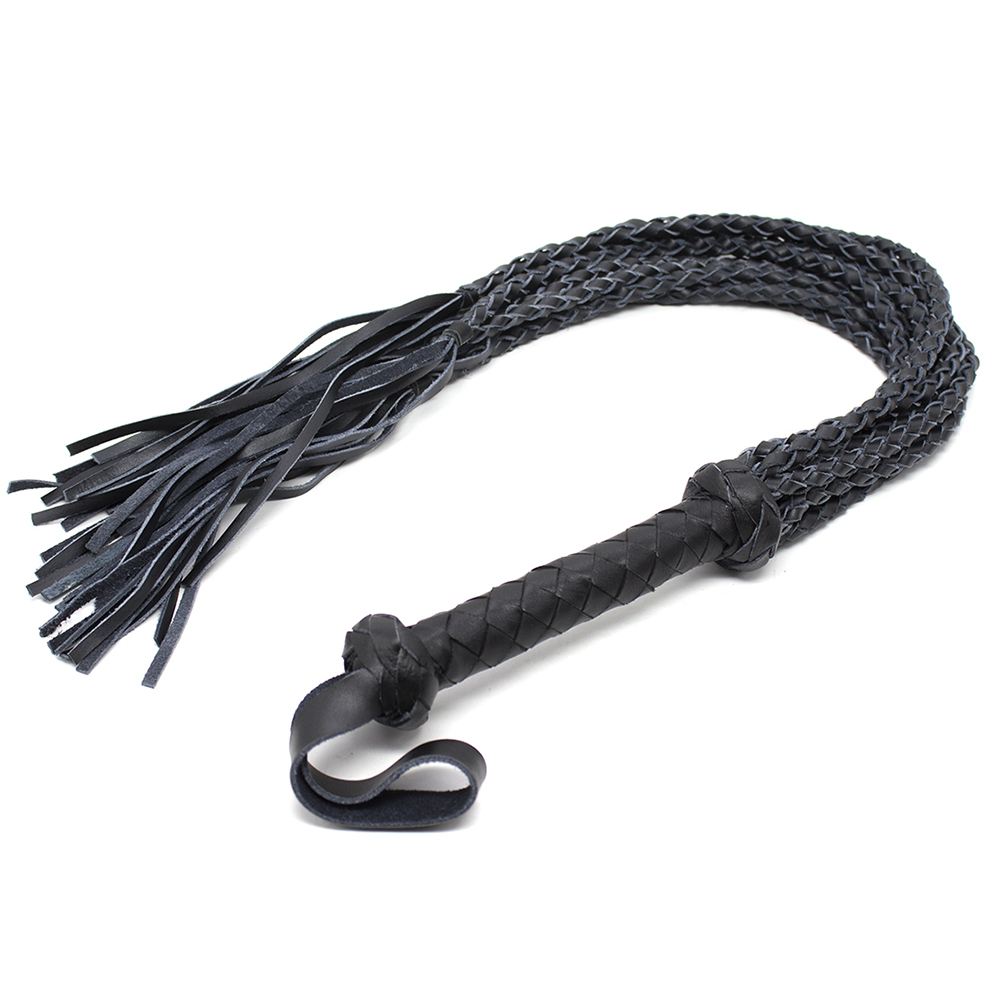 Whip-chicote de couro legítimo, ferramenta para treino equ, equitação, cavalo