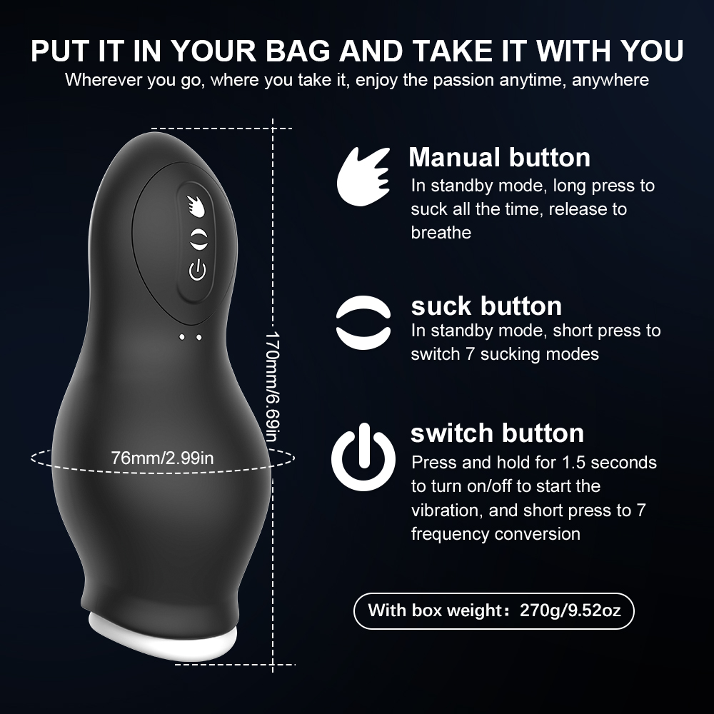 Masturbador automático para homens, Máquina de sucção masculina, Oral Vaginal, Vibrador Pênis, Brinquedo do sexo, Copa Masturbação, Blowjobs Machine