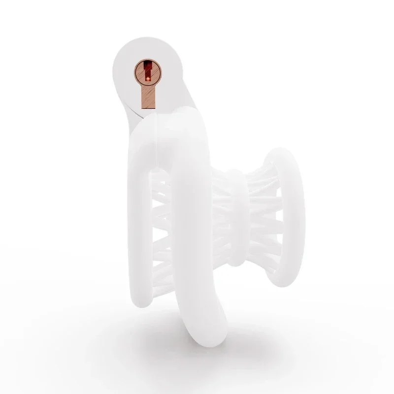 ABS Negative Chastity Cage para Homens, Leve Pequeno Sissy Cock Lock Device, 4 anéis de pênis tamanho, Brinquedos para adultos, BDSM Shop