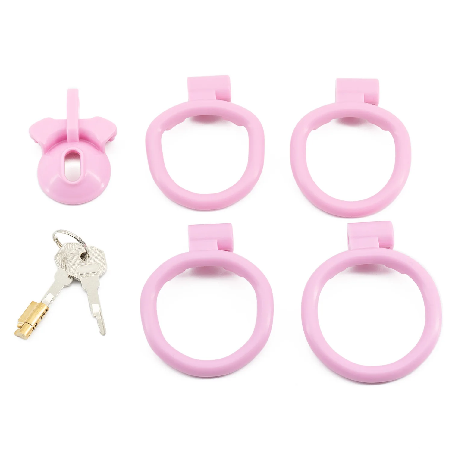 Positivo e Negativo CB Chastity Cage para Homens Anéis de Pênis, Dispositivo de Pênis Escondido Masculino Cock Lock Base de 4 Tamanhos, Brinquedo Sexy para Gay, 6 Cores