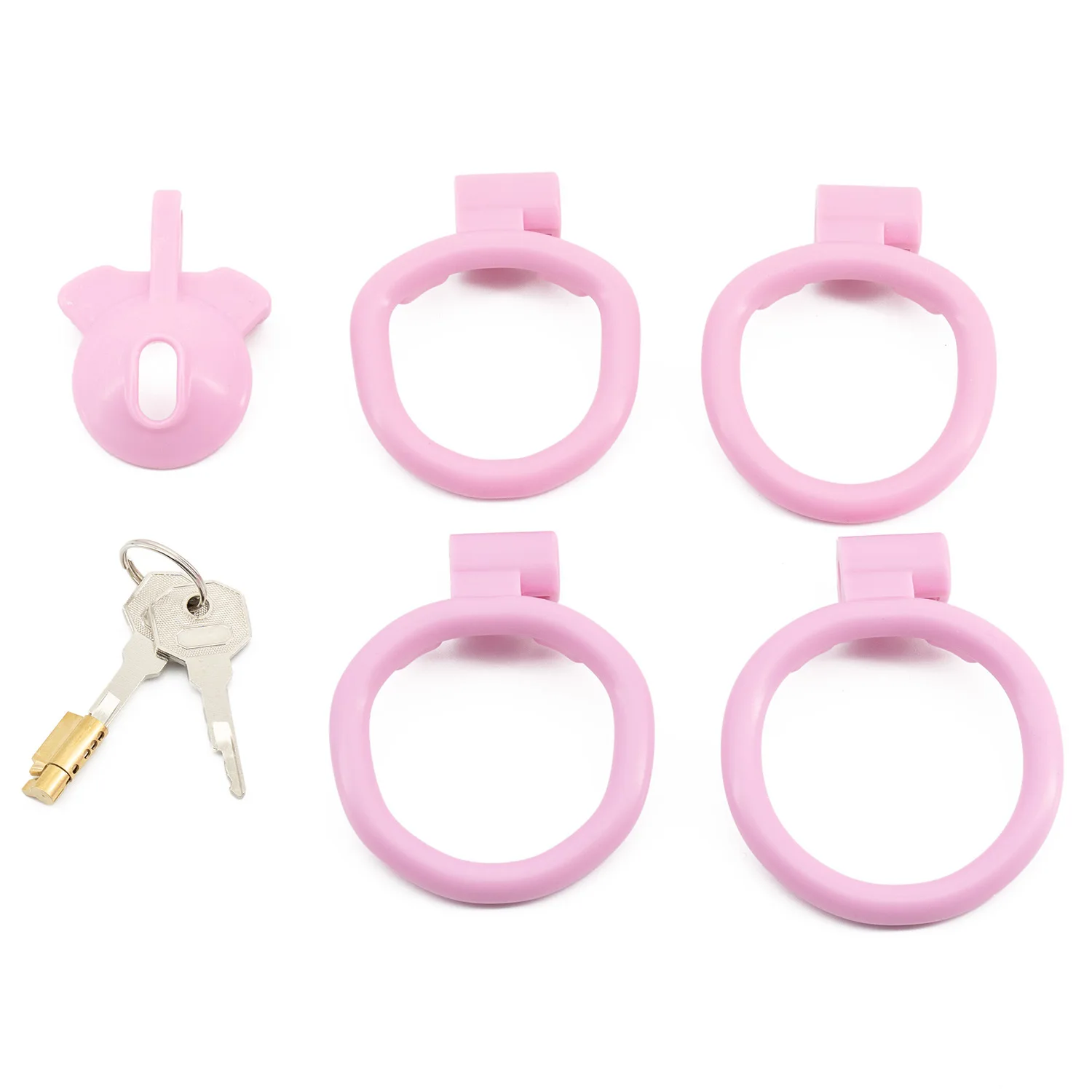 Positivo e Negativo CB Chastity Cage para Homens Anéis de Pênis, Dispositivo de Pênis Escondido Masculino Cock Lock Base de 4 Tamanhos, Brinquedo Sexy para Gay, 6 Cores