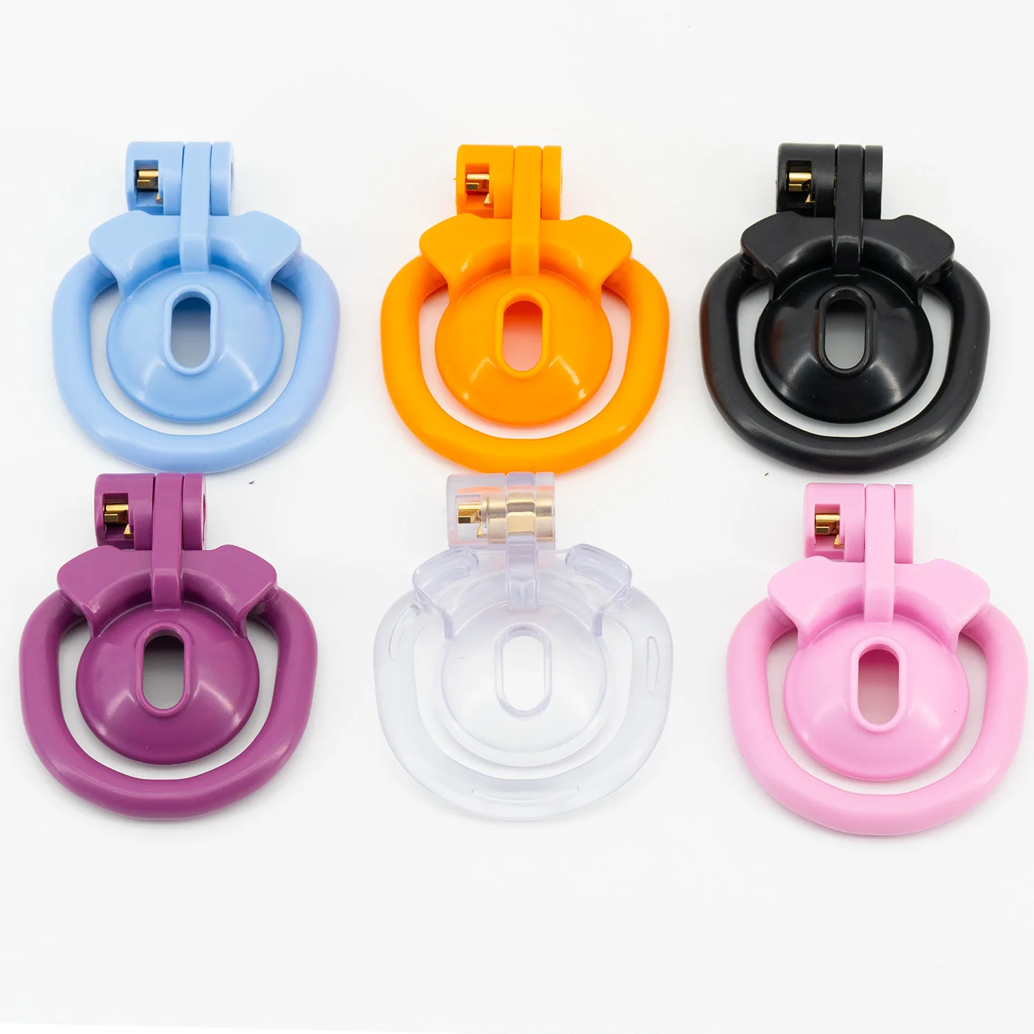 Positivo e Negativo CB Chastity Cage para Homens Anéis de Pênis, Dispositivo de Pênis Escondido Masculino Cock Lock Base de 4 Tamanhos, Brinquedo Sexy para Gay, 6 Cores