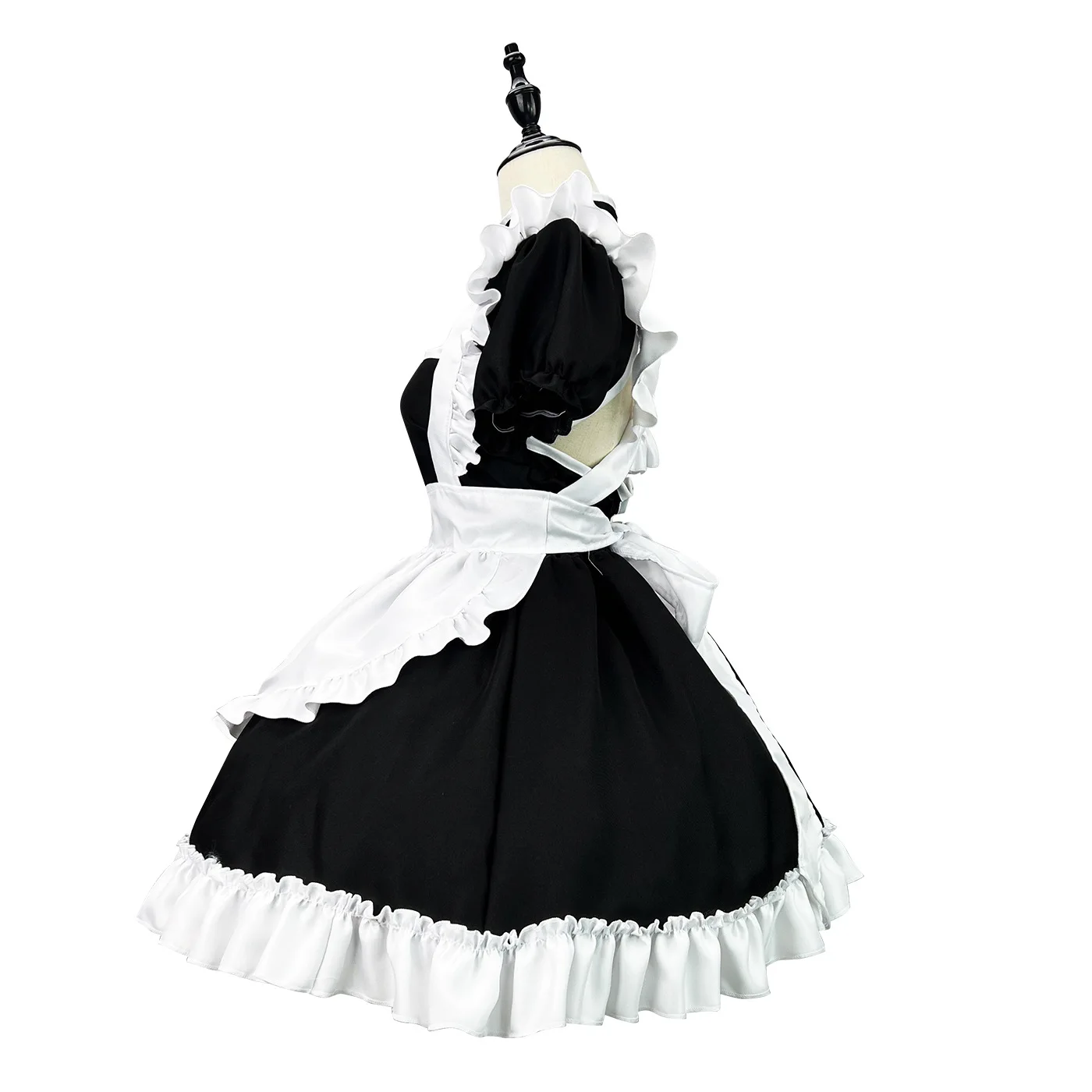 Anime Cosplay Maid Costume, Lolita Princesa, Dia das Bruxas, Preto, Branco, Menina da Escola Japonesa, Roupas Kawaii, Plus Size