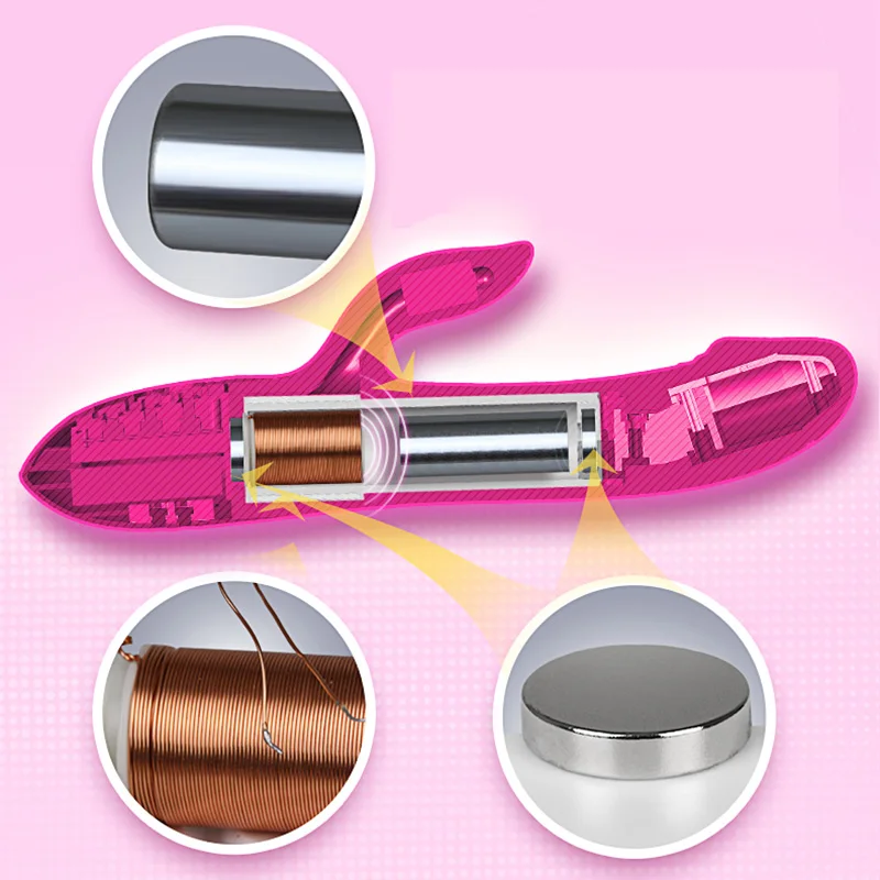 Leten-Vibrador de aquecimento magnético empurrão para mulheres, ponto de pulso eletromagnético, brinquedos clitorianos Sex Wand, Sex Toys para o orgasmo