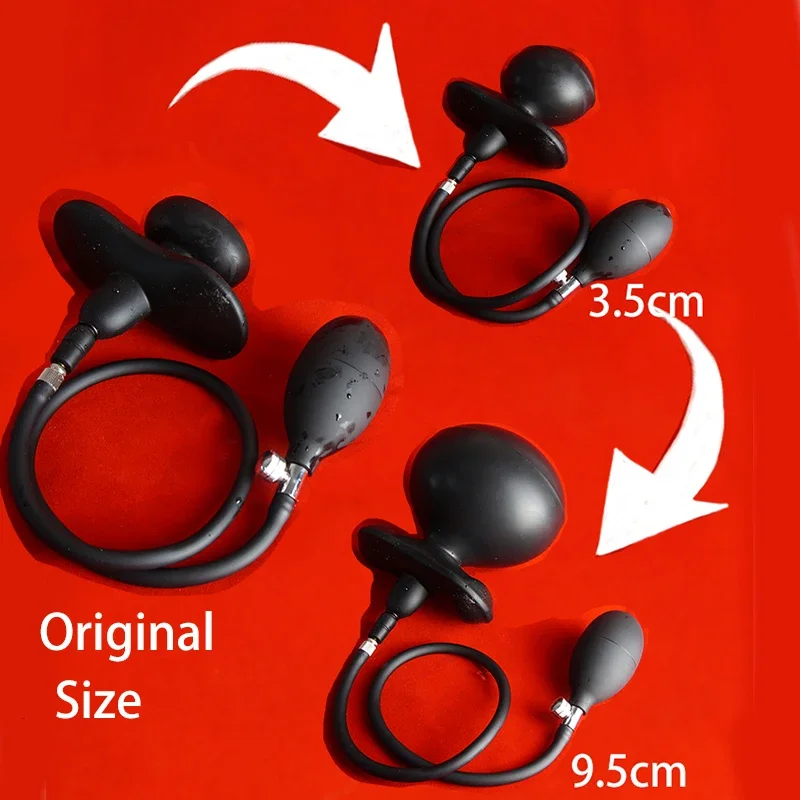 Silicone BDSM Bondage Slave Gag, Inflável Boca Gags Bola com Bomba Destacável, Brinquedos Sexuais para Casais, Restrições, Role Play