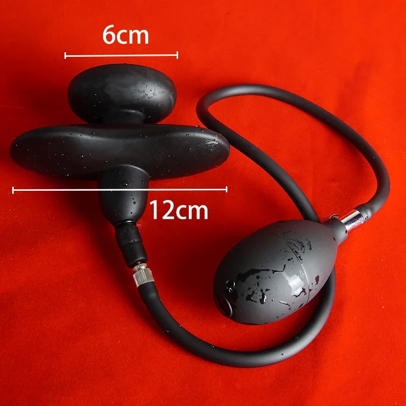 Silicone BDSM Bondage Slave Gag, Inflável Boca Gags Bola com Bomba Destacável, Brinquedos Sexuais para Casais, Restrições, Role Play