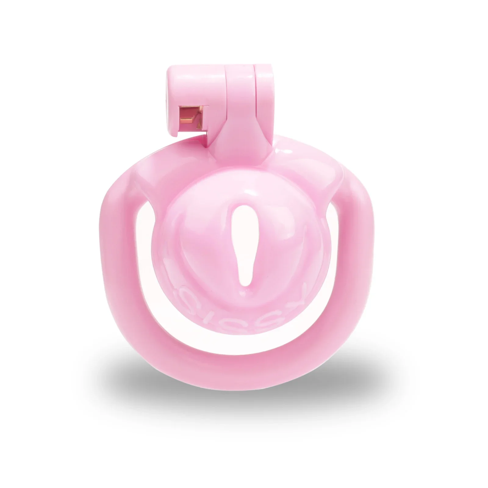 Bonito Sissy Chastity Cage para Masculino, Penis Binding Device, Negative Pink Chastity Lock, 4 Anéis Strap, Adulto Sex Toys, Novo