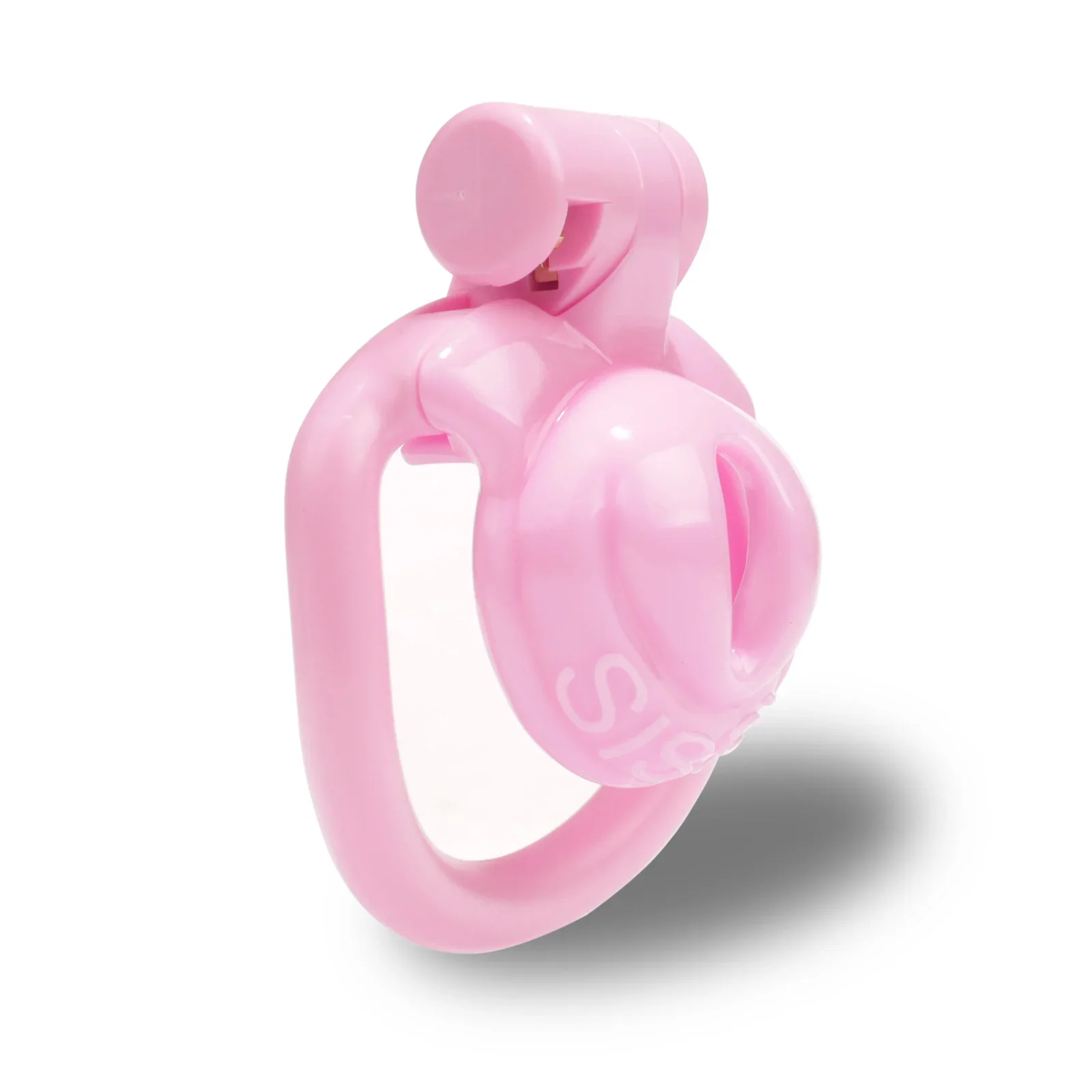 Bonito Sissy Chastity Cage para Masculino, Penis Binding Device, Negative Pink Chastity Lock, 4 Anéis Strap, Adulto Sex Toys, Novo