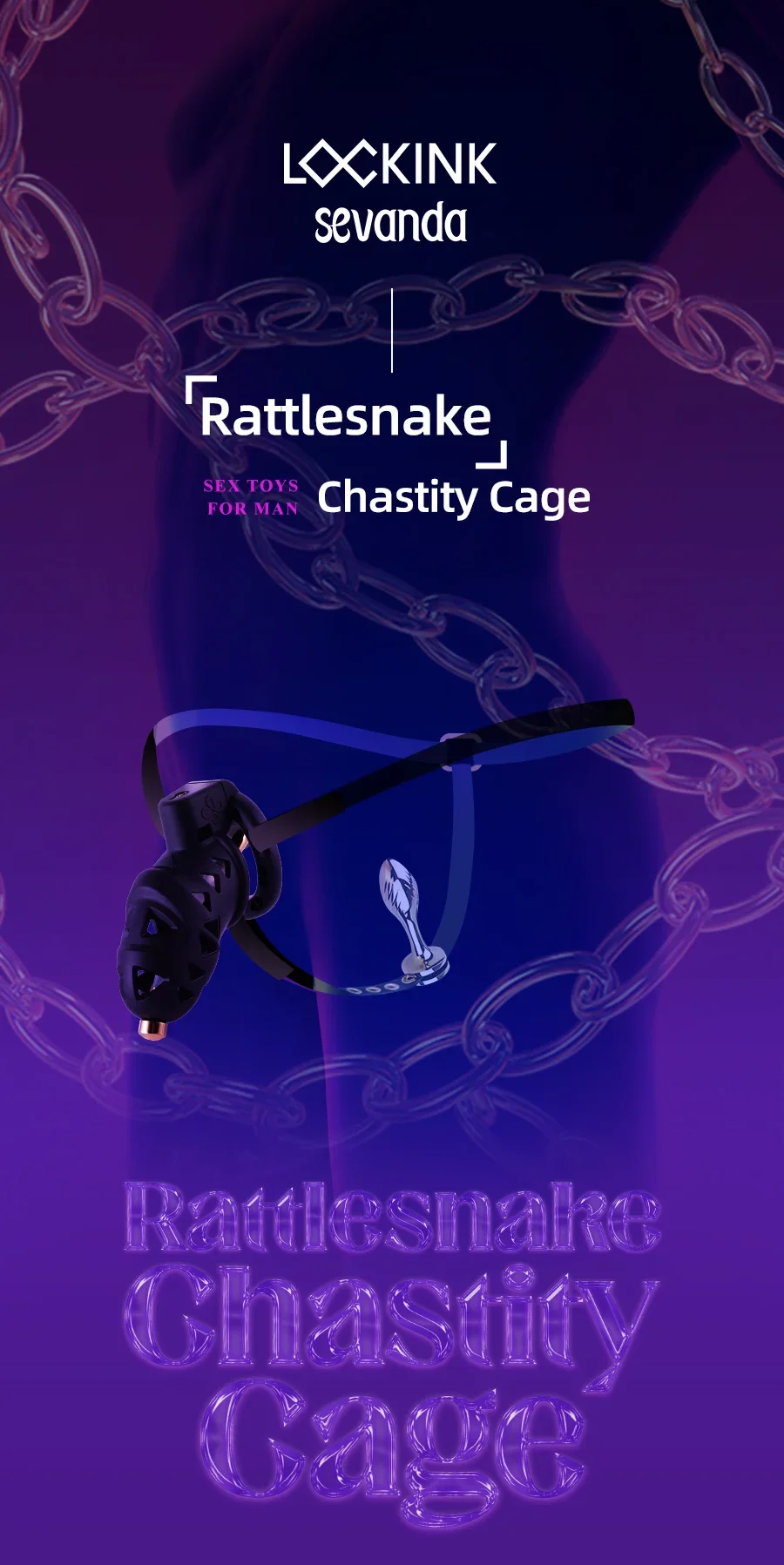 Chastity Cage Device for Masculino, Penis Lock, Anel, Cinto, Cinto, Plug Anal, Fetiche, Casal, Produto erótico, Adulto, Produto erótico, Novo, 4 tamanhos