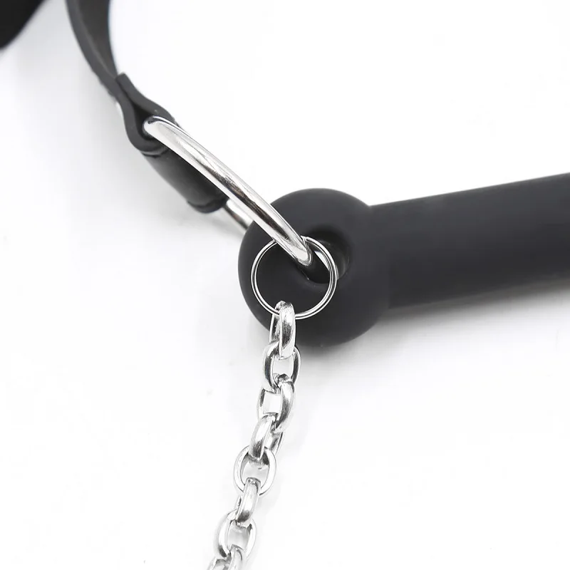 Bondage para casais bdsm, brinquedos sexuais de osso e silicone, com corrente de metal, dramatização, brinquedos de flertar