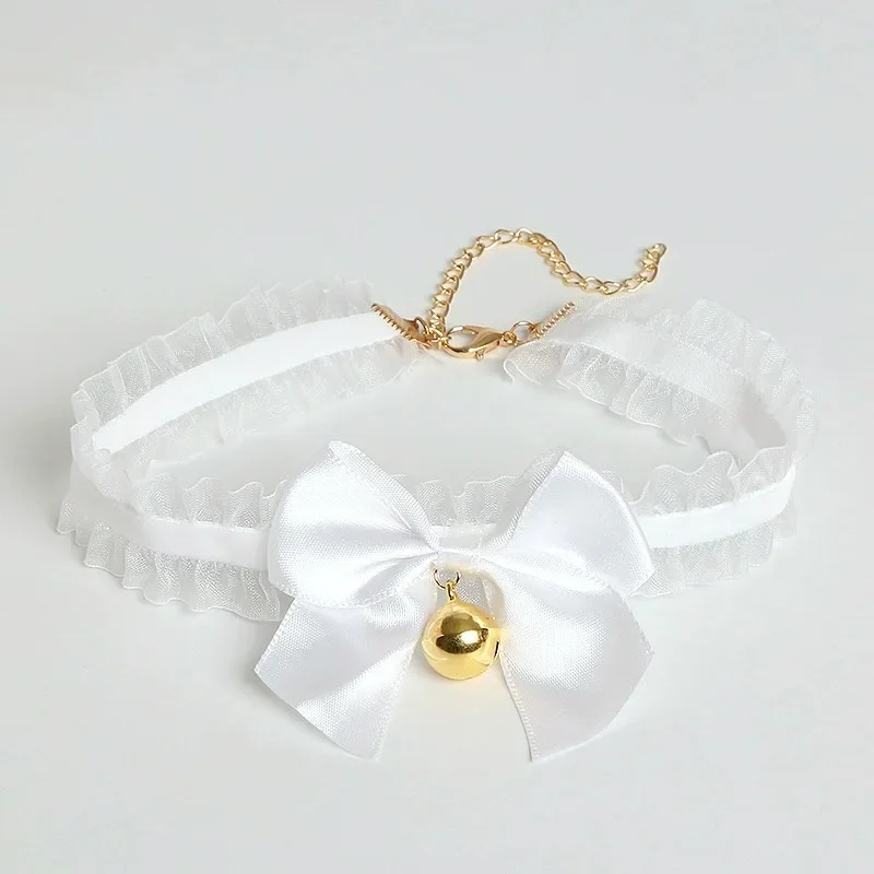 Cat Ears Plush Bell Headband para Mulheres, Acessórios de Cabelo, Coração Neckchain, Cosplay, Masquerade, Party Costume, Sexy, 2Pcs