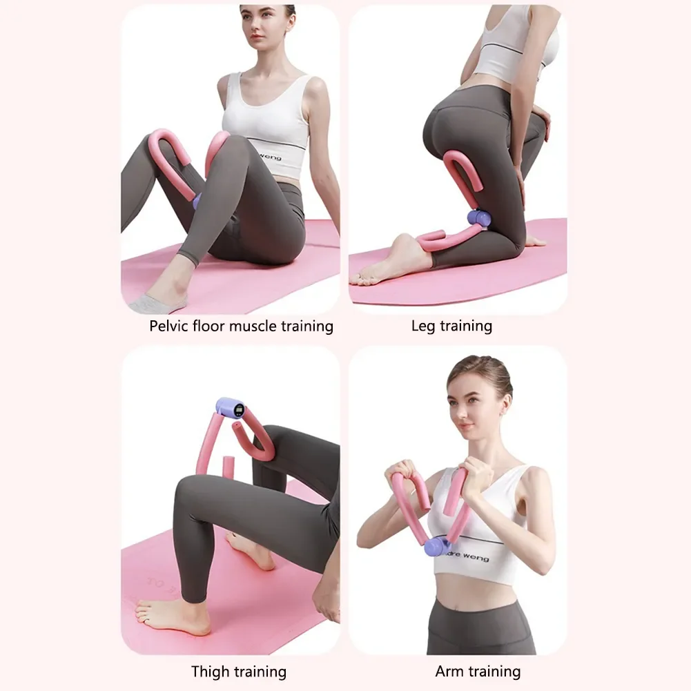 Digital Counter Hip Trainer Leg Trainers Pelvic Floor Muscle Strength Adjustable Leg Exerciser Inner Thigh Fitness Equipment