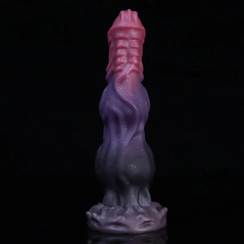 Dildo de silicone com ventosa para mulheres, nó grande duplo, cachorro, animal, flexível, lobo, tomada anal, loja de sexo, brinquedos sensuais, 18 Plus, novo