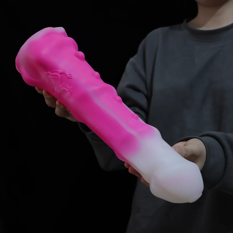 Cavalo grosso e longo elemento pênis, monstro enorme, vibrador anal, pau falso, animal com ventosa, brinquedos sexuais para mulheres e homens, 18 +