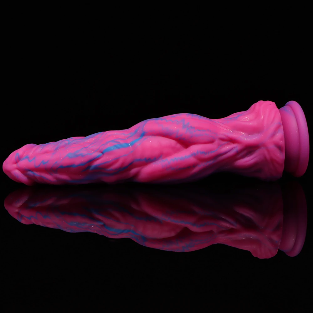 Novo pênis grande de silicone líquido para homens e mulheres, brinquedo sexual realista com dildo massageador de animais