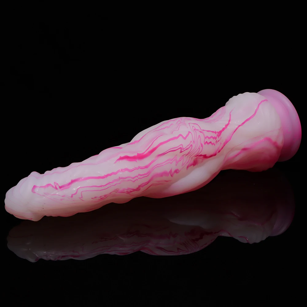 Novo pênis grande de silicone líquido para homens e mulheres, brinquedo sexual realista com dildo massageador de animais