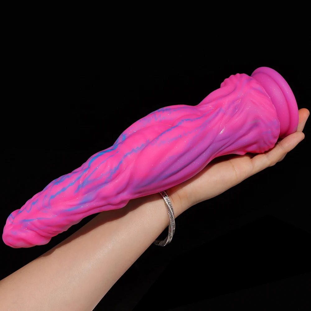 Novo pênis grande de silicone líquido para homens e mulheres, brinquedo sexual realista com dildo massageador de animais