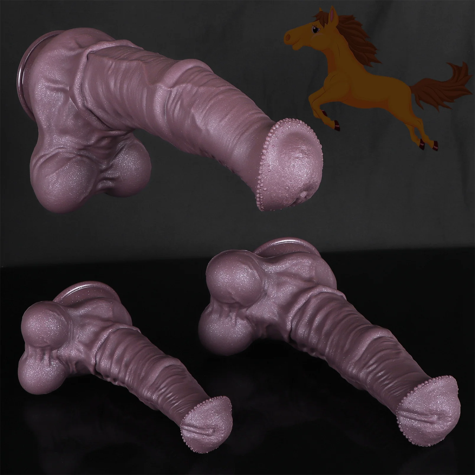 Líquido Silicone Gigante Cavalo Dildo Realista Monstro Dildo Animal Pênis Adulto Próstata Estimulação Anal Dilator